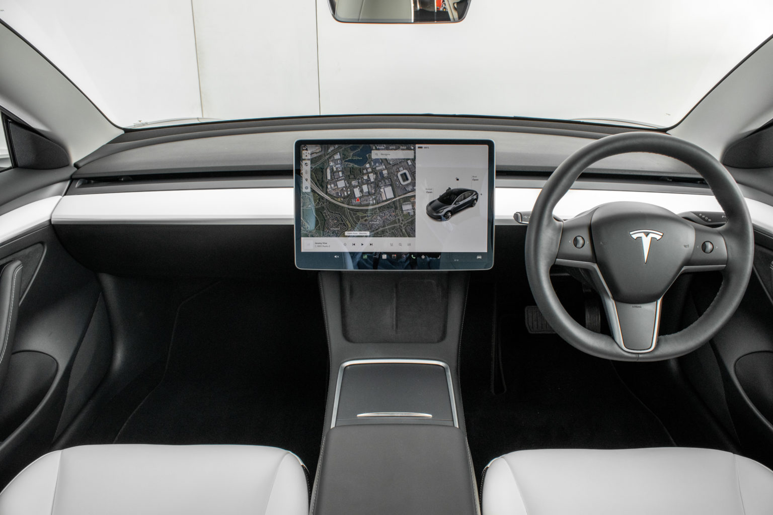 Tesla Model 3 Grey White Interior 22 Pearce Dale